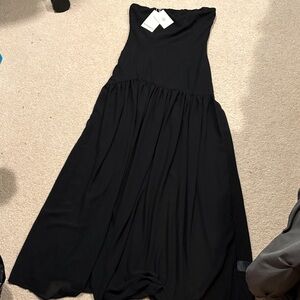 NWT Peppermayo Eden Black Strapless Dress